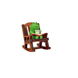 Resin Mini Frog Statue, Charming Desktop and Bedroom Decor, Indoor and Outdoor Collectibles, No Power Needed, Perfect Gift Idea