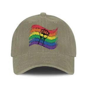 LGBTQ Hat with Adjustable Strap, Rainbow Pride LGBT Party Club Baseball Hat Sun Visor Hat Durable, Love is Love