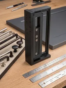 Cabinet Hardware Installation Jig – Adjustable Guide Template for Knobs & pulls