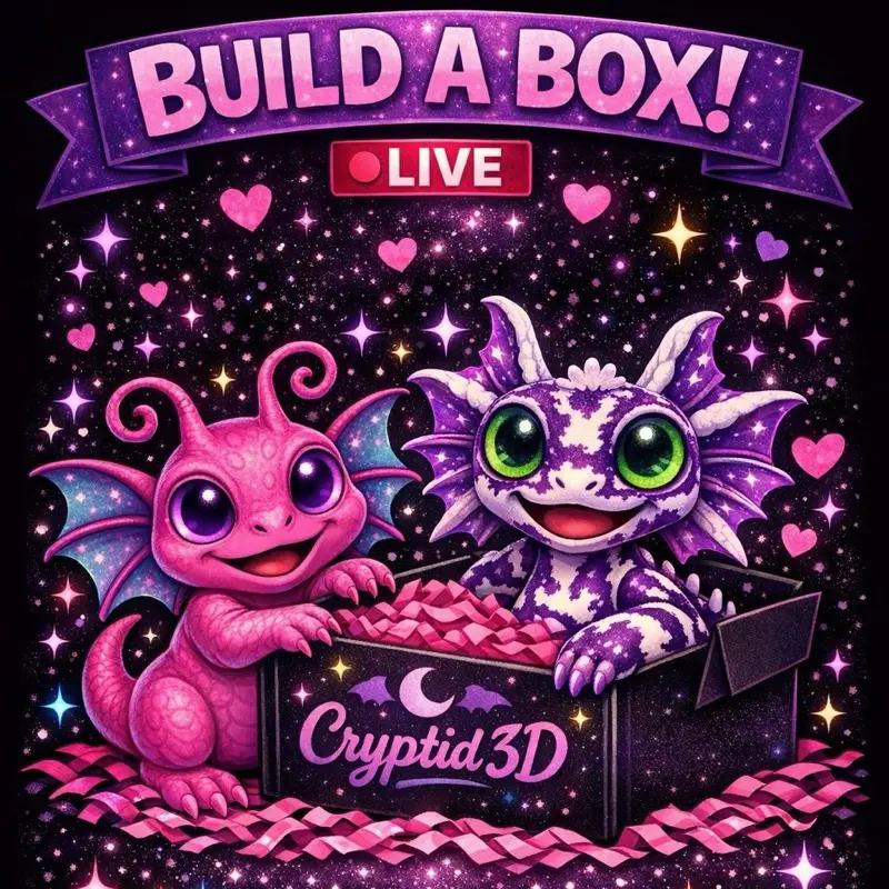Live Pick Box of 3D articulated toys