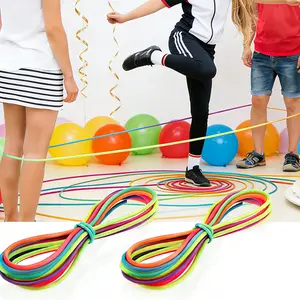 ArtCreativity Chinese Jump Ropes, Beading Cords & Threads, Elastic Playground Skipping Ropes, Stretch Rope, Great as Goodie Bag Stuffers and Birthday Party Favors