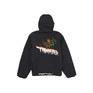 Supreme Men's Thrasher Hooded Work Jacket Black, from StockX