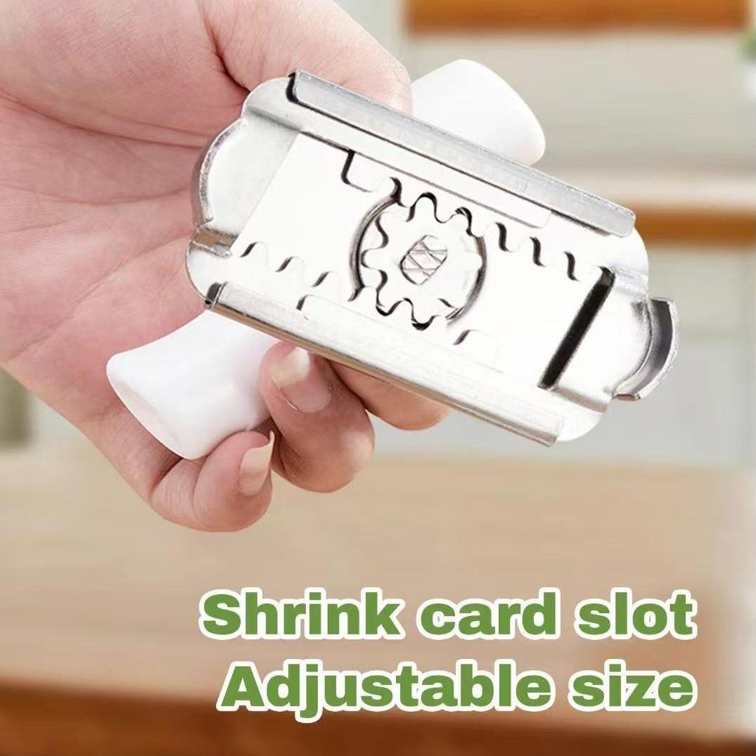 2 Pack Stainless Steel Jar Opener for Weak Hands White and Green Multi Function Bottle Lid Remover Kitchen Gadget for Mason Jars
