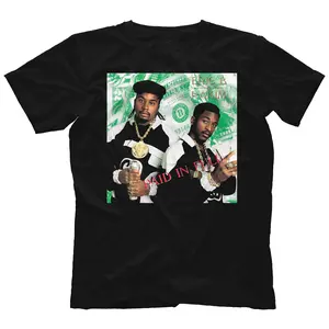 Eric B and Rakim Paid in Full Cotton Black Full Size Unisex Shirt