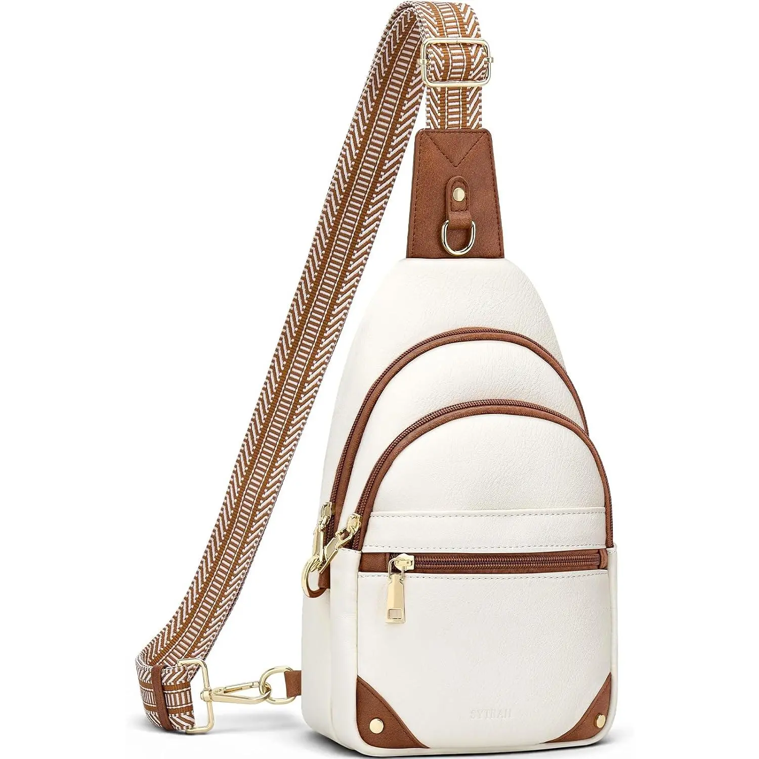 Anti-Theft Crossbody Sling Bag, RFID Blocking Travel Purse with Lock Ring for Women