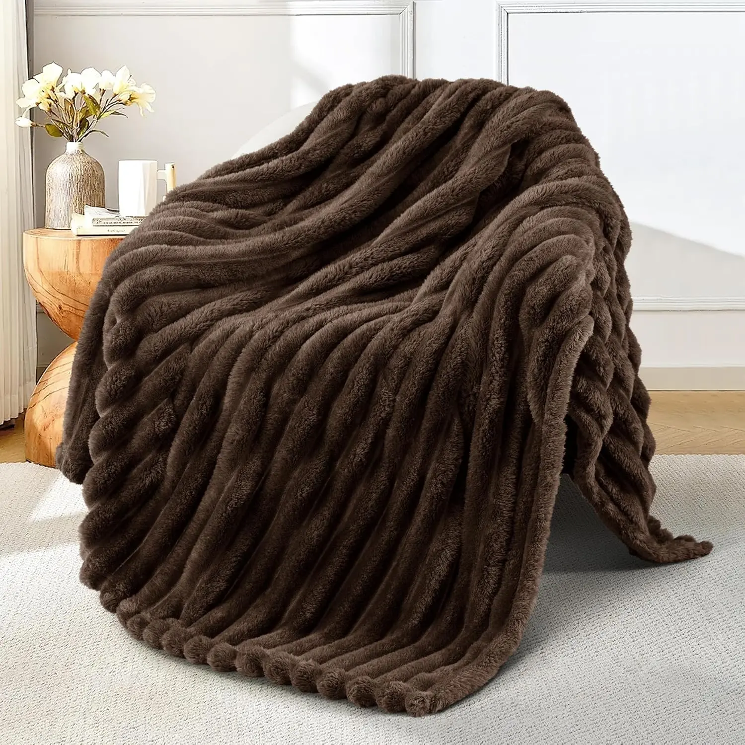 Solid Color Flannel Blanket, Soft Fluffy Blanket, Soft Cozy Blanket, Soft Comfy Blanket, Soft Comfortable Throw Blanket, Cozy Throw Blankets, Air-conditioned Room Blanket, Warm Nap Blanket for Home & Office