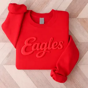 Custom 3D Puff Print Team Name T-Shirt, Personalized Puff Writing Shirt, Embossed Mascot Tee, 3D Glitter Puff Print, School Sports Shirt