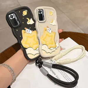 1 Piece Star Puppy Suitable For Redmi Note 10 Pro With Enhanced Grip And Lanyard Flexible Redmi Note 9/8 Pro/8/10 Pro/8 2021/9 Pro/7/10 Pro India/9S/10S/9 Pro Max/7 Pro/10 Pro Max/10 India/7S Phone Case Cover Perfect For Outdoor