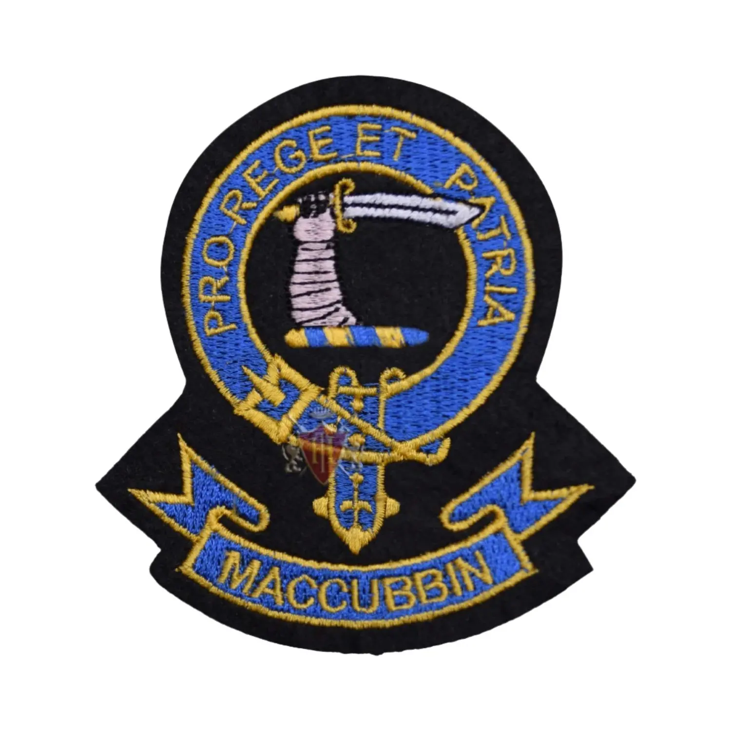 Maccubbin Pro Rege Et Patria Clan Badge