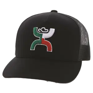 Hooey Boquillas Black 5 Panel Mid Profile Hat 1909T-BK