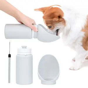 Portable Dog Silicone Water Bottle, Dustproof, 1 Piece Pet Water Bottle, Dog Drinking Cup for Outing Walking Hiking Camping Running, Collapsible, Durable, Pet Feeding Supplies For Outdoor Travel dogsparklingwater dogsparklingwater