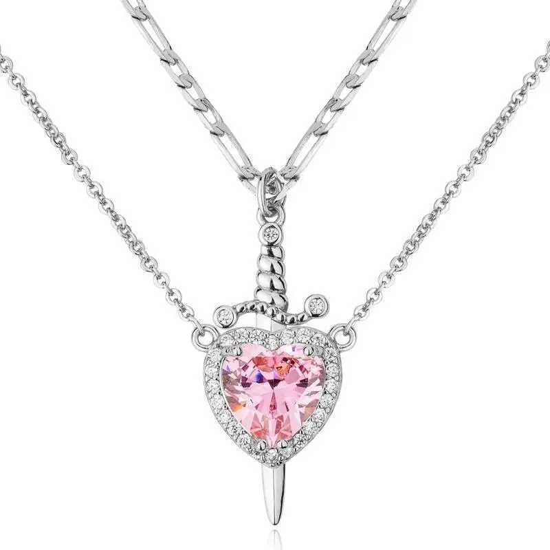 TRX-Pink Heart (Silver)