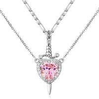 TRX-Pink Heart (Silver)