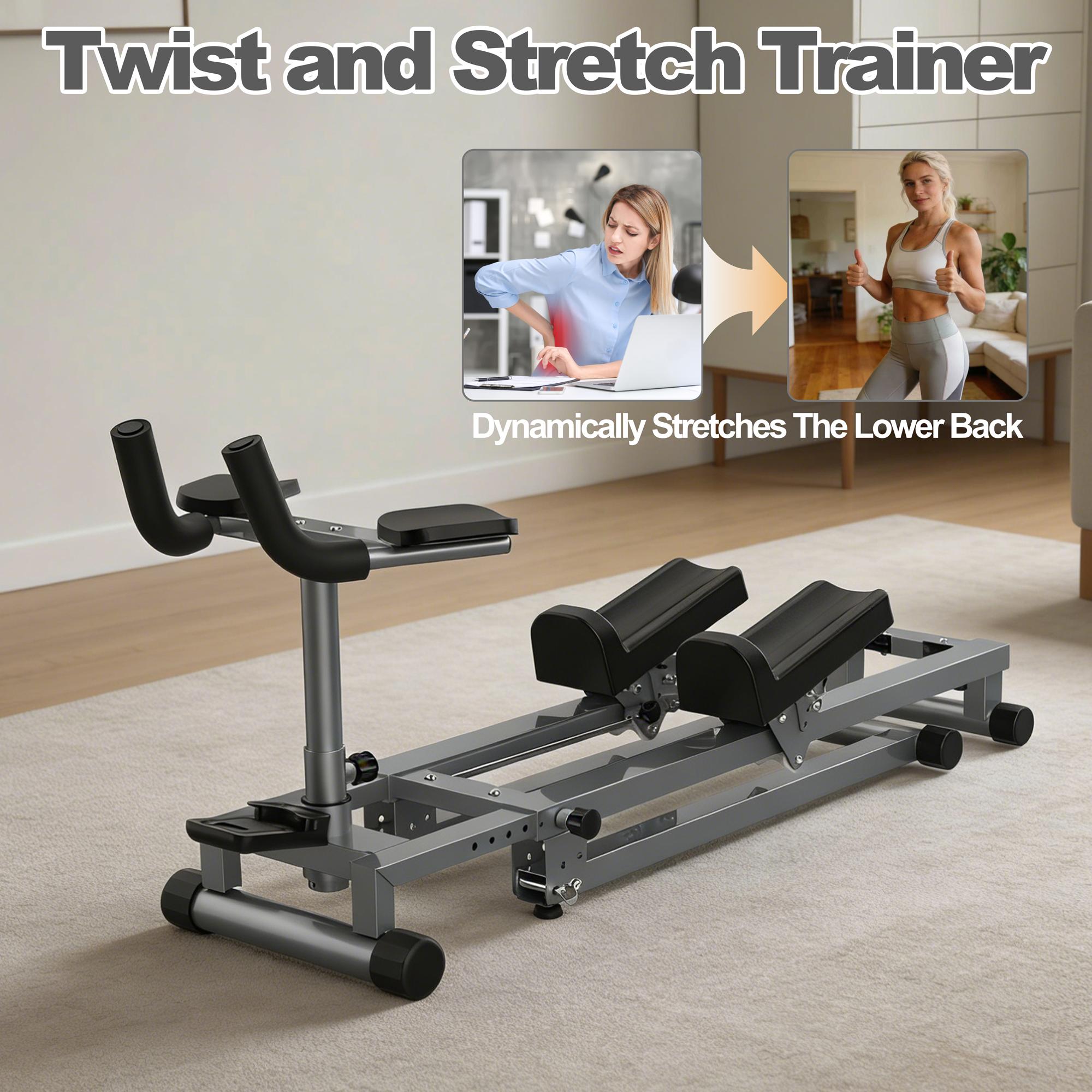 3-in-1 Spinal Twister, Stepper and Waist Shaper: Adjustable Back Stretcher