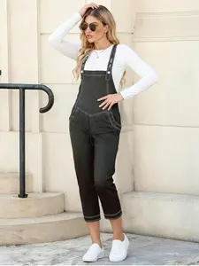European Women's Fashion 2026 New European Trendy Fashion Small Size Workwear Jumpsuit Overalls Set for Women, Summer Thin Style
