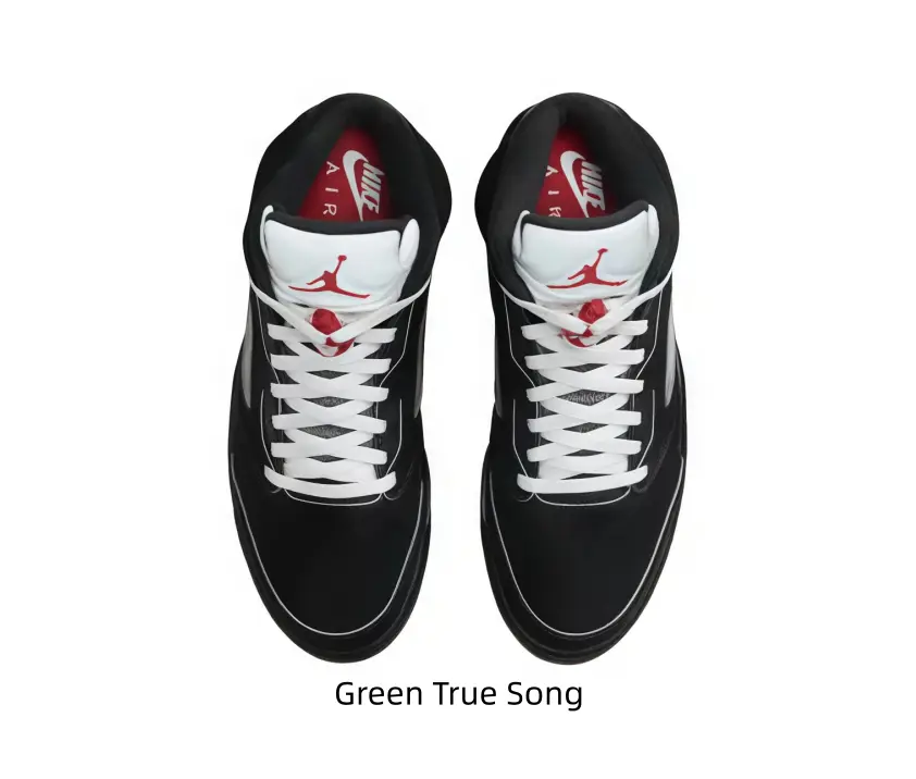 Sleek Matte Black White Contrast Retro High Top Kicks, Breathable Mesh Panel & Visible Air Cushion #BasketballShoes #HighTopSneakers #StreetwearKicks