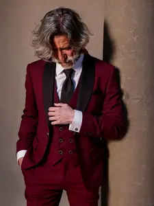 Men'S 3pcs Suit Set, Including a Blazer, Vest, And Trousers, Perfect for Business Casual Occasions, Stylish And Elegant, High-Quality for Weddings, Business Events, And Parties, Business Attire Clothes