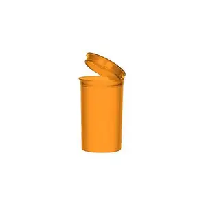 Airtight Squeeze Top Hinged 19 Dram Vials - Top Quality Containers for Many Practical Uses (6 Units)