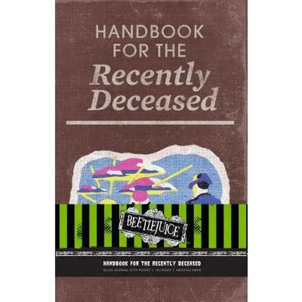 Beetlejuice: Handbook for the Recently Deceased Hardcover Paper Book - Insight Editions, English, Acid-Free Paper, 8.4" H x 5.5" L x 0.7" W, 192 Ruled Pages