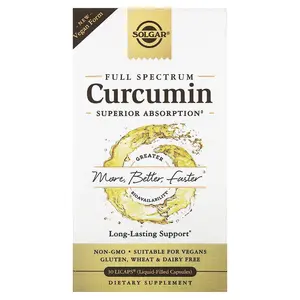 Solgar Full Spectrum Curcumin, 30 LiCaps