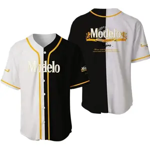Trendy Black And White Modelo Unisex Baseball Jerseys, Festival Shirt, Lovely Gift