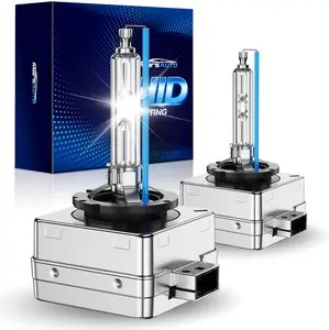 D1S HID Bulbs, 66144 66140 85140 85415 (85415C1) for HID Replace, 35W 6000K Cold White Xenon Bulb, Plug and Play, Pack of 2