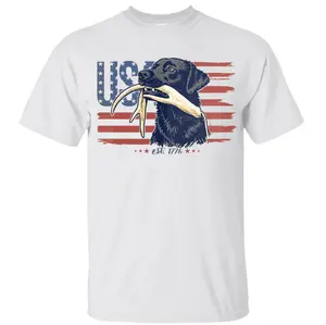 Hunting Dog USA Tshirt, Retriever With Antlers Patriotic Tee, 4th of July America 250 Deer Hunting Dog Tee, Hunting Hoodie, Camo Shirt Gift For Hunter