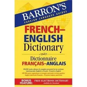 USED Book - Barron's French-english Dictionary (Barron's Foreign Language Guides) (English and French Edition) by Majka Dischler (Vinyl Bound) - english