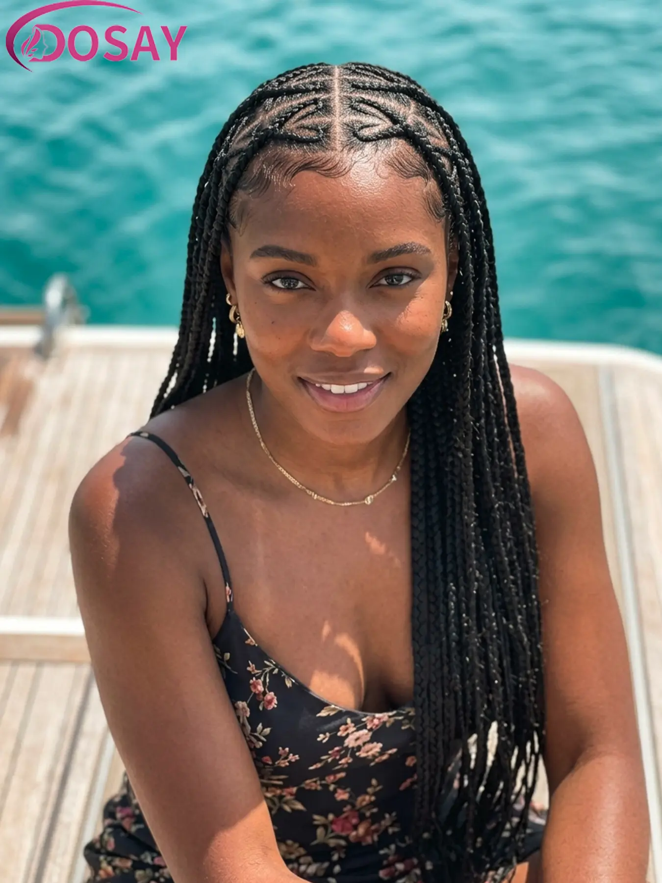 36'' Heart-shaped Braids Wig Knotless Box Braided Wig Full Lace Front Braids Wig for Black Women Synthetic Braided Lace Wigs African Tribal Braided Wig Faux Locs Cornrow Wig Beginner-friendly Daily&Party Hairstyle Handmade Braid Wigs Fulani Braids