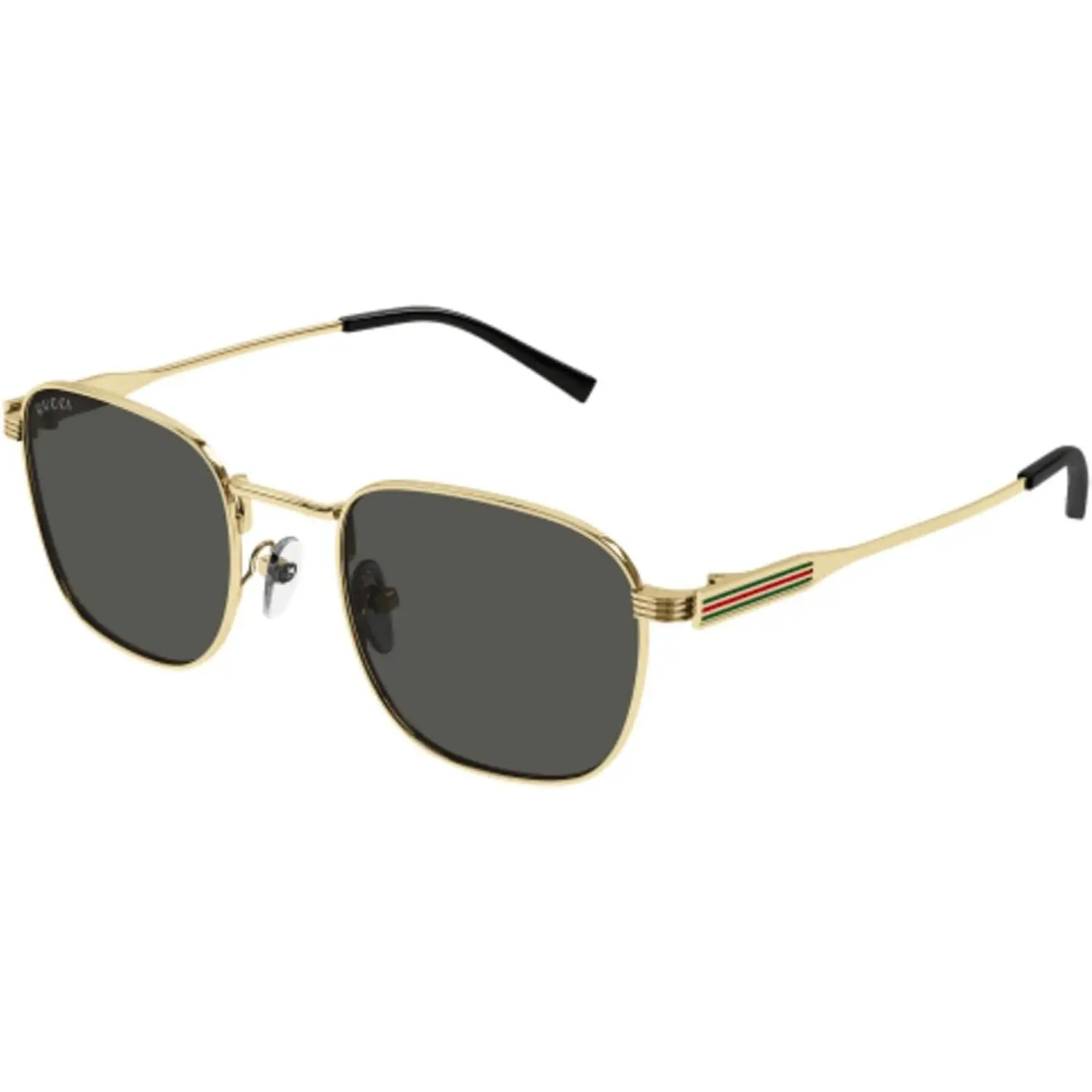Gucci GG1876S 001 Sunglasses Men's Gold/Grey Square Shape 50mm