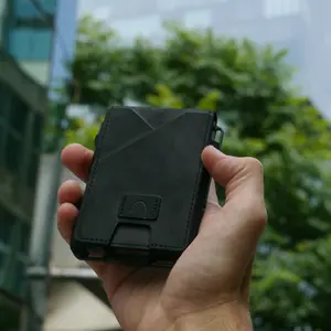 Holden Market Apex Wallet Tactical Edition RFID-secured Ultra-slim Bifold with Metal Core & Leather-fabric Hybrid for Modern Warriors