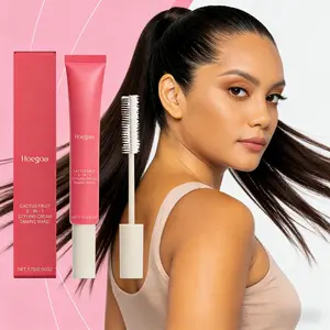 Cactus Fruit 3-In-1 Styling CreamSmoothing Stick, Unisex Hair Care, Hair CareProducts, Nourishes and Styles, IncludesApplication Brush, Daily Use,0.6 Oz Each