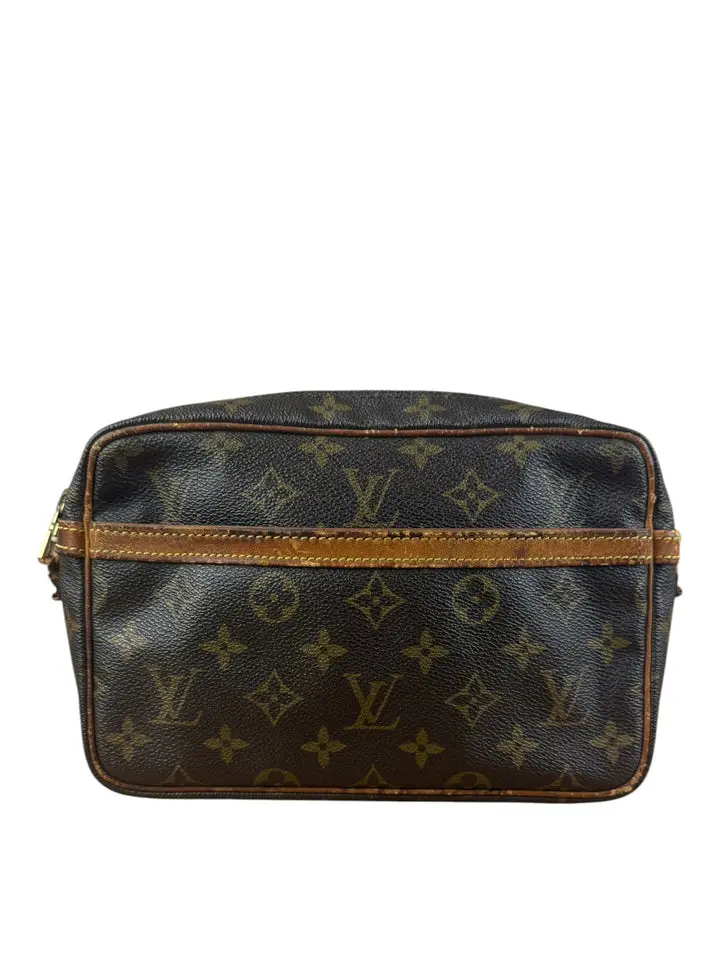 Pre-owned Louis Vuitton - Shoulder Bags Canvas Monogram Compiegne Clutch 28