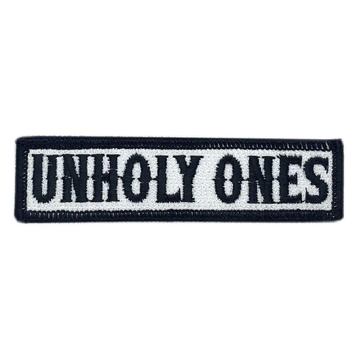 Unholy Ones MC Biker Patch [Iron on Sew on -4.0 X 1.0]