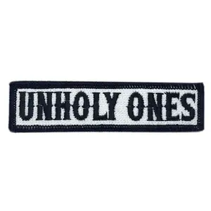 Unholy Ones MC Biker Patch [Iron on Sew on -4.0 X 1.0]