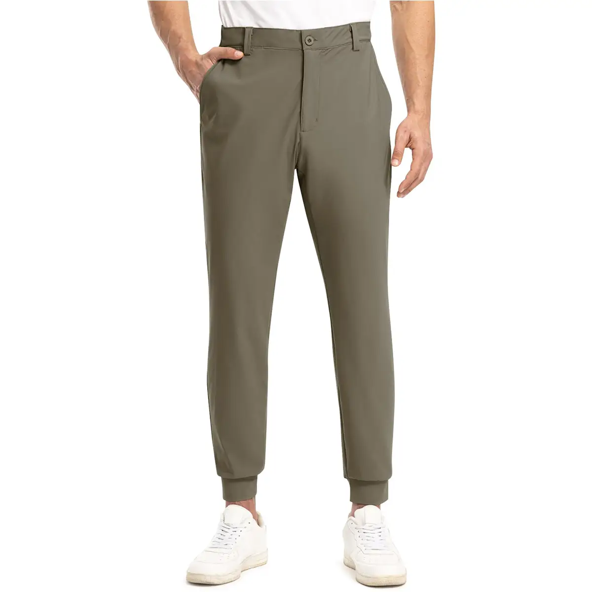 Gopune Men's Lightweight Slim Fit Stretch Casual Dress Work Sweat Quick-Dry Pants Outdoor Golf Joggers #fathersdaygift