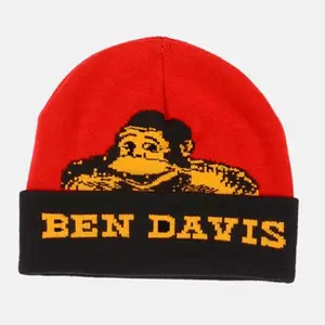 Ben Davis Cuffed Knit Logo Beanie