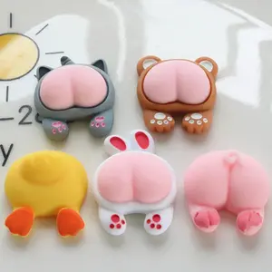 5/10pc 2.5cm Cartoon Animal Big Butt Refrigerator Magnet Blackboard And Whiteboard Sticker Photo Message Magnet Magnetic Sticker #FEC