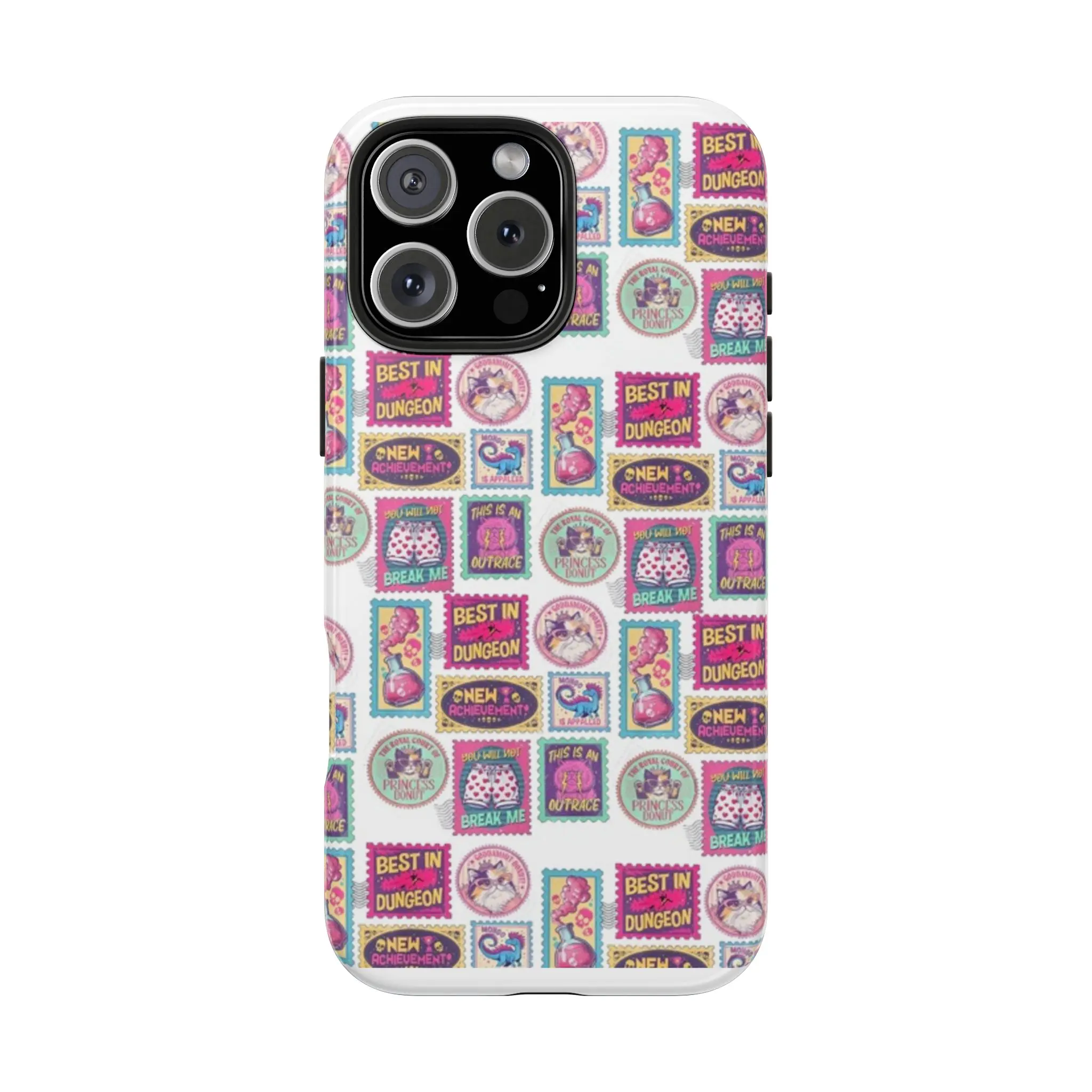 Dungeon Crawler Carl Reader Phone Case, LitRPG Fantasy Book Lover iPhone Cover, Princess Donut Cat Dungeon Aesthetic Case