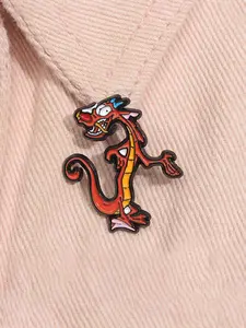Cartoon Dragon Design Brooch, Cute Fashion Alloy Badge for Daily Clothing Decor, Trendy All-match & Exquisite Brooch for Birthday Gift