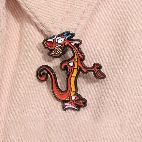 Cartoon Dragon Design Brooch, Cute Fashion Alloy Badge for Daily Clothing Decor, Trendy All-match & Exquisite Brooch for Birthday Gift, Lapel Brooch