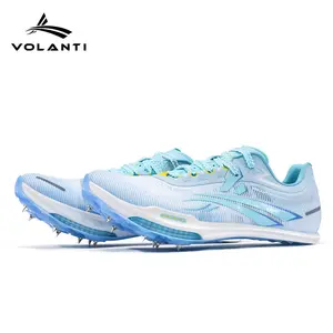 Volanti Rocket Air Track Spikes Built In Carbon Plate Air Cushion Ultra Lightweight Breathable Fabric High Responsive Elasticity Excellent Shock Cushioning Powerful Anti Slip Traction Designed For Sprint And Middle Distance Track Competitions