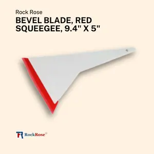 Bevel Blade, Red Squeegee 9.4" x 5", Lightweight Kit for Home Care Supplies (2-Pack)