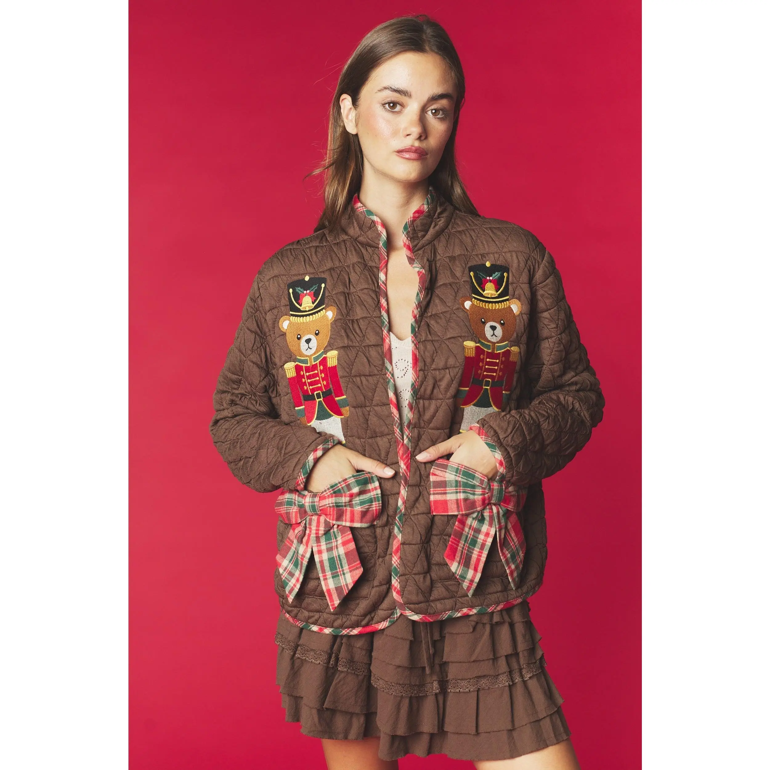 Nutcracker Brown Quilted Jacket