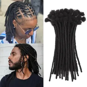 Hot Wholesale 10 Strands 6-20 Inch Brazilian Dreadlock Extensions - Natural Human Hair, 0.4cm Width, Permanent Locs for Men & Women, Perfect for Afro & Kinky Hair Styles, Hair Accessories |   Natural Hair Extension |   Dreadlock Hair