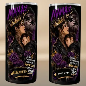 Mama – No Cape, No Superpowers, But A Love That Can Do It All – Personalized Tumbler 20oz