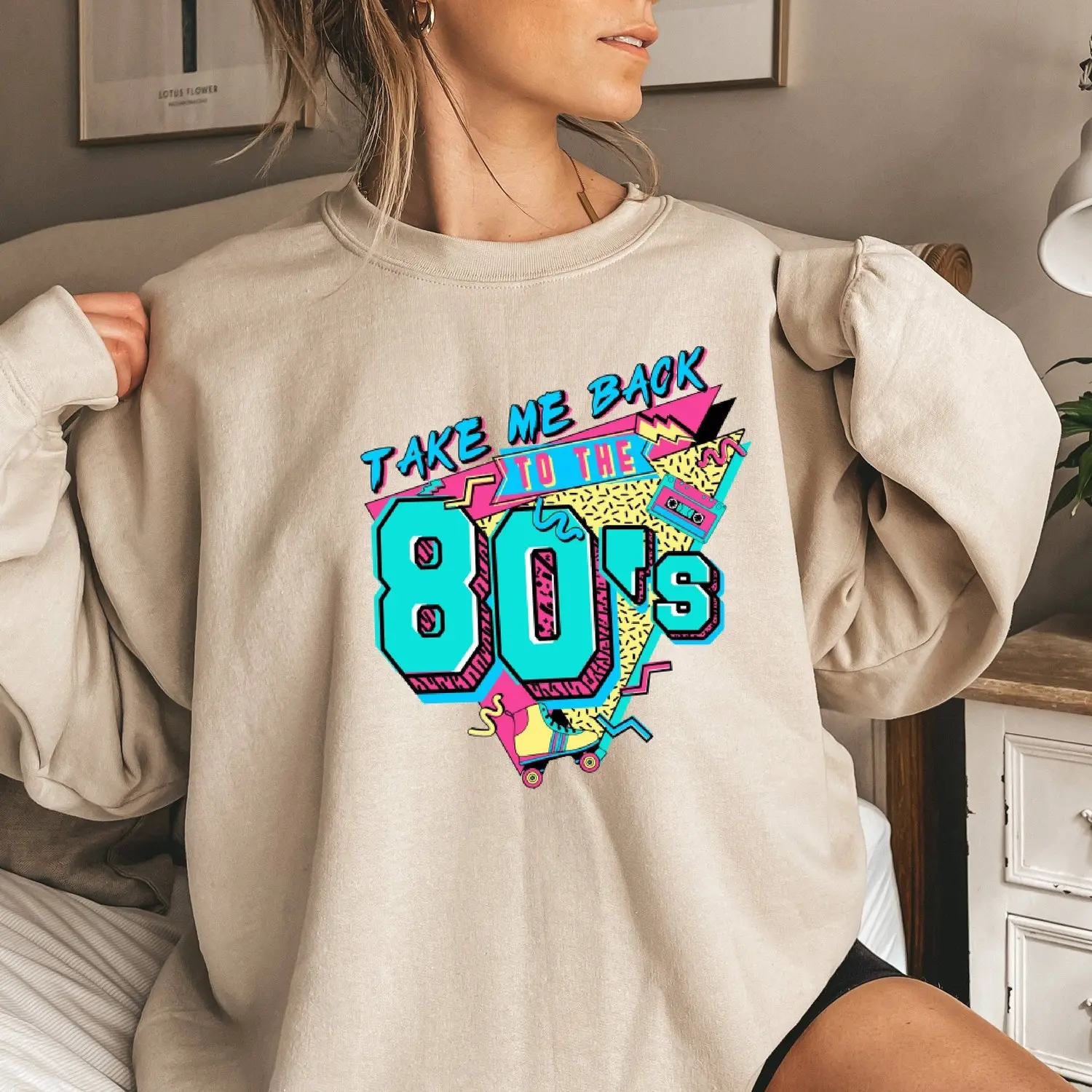 80's Party Sweatshirt, 80s T-shirt Women, Vintage Birthday Gift, 80s Lover T-shirt, Retro Style 80s, 80s Theme Party Tees Sweatshirt - Styles for Every Occasion - Size Choices Galore - Choose Your Color - Versatile Unisex Wear - Statement Pieces