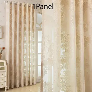 Modern Minimalist Sheer Curtain, Ring Design, Drapey and Wrinkle-Resistant, Ideal for Living Room, Bedroom, Balcony, Home Decor