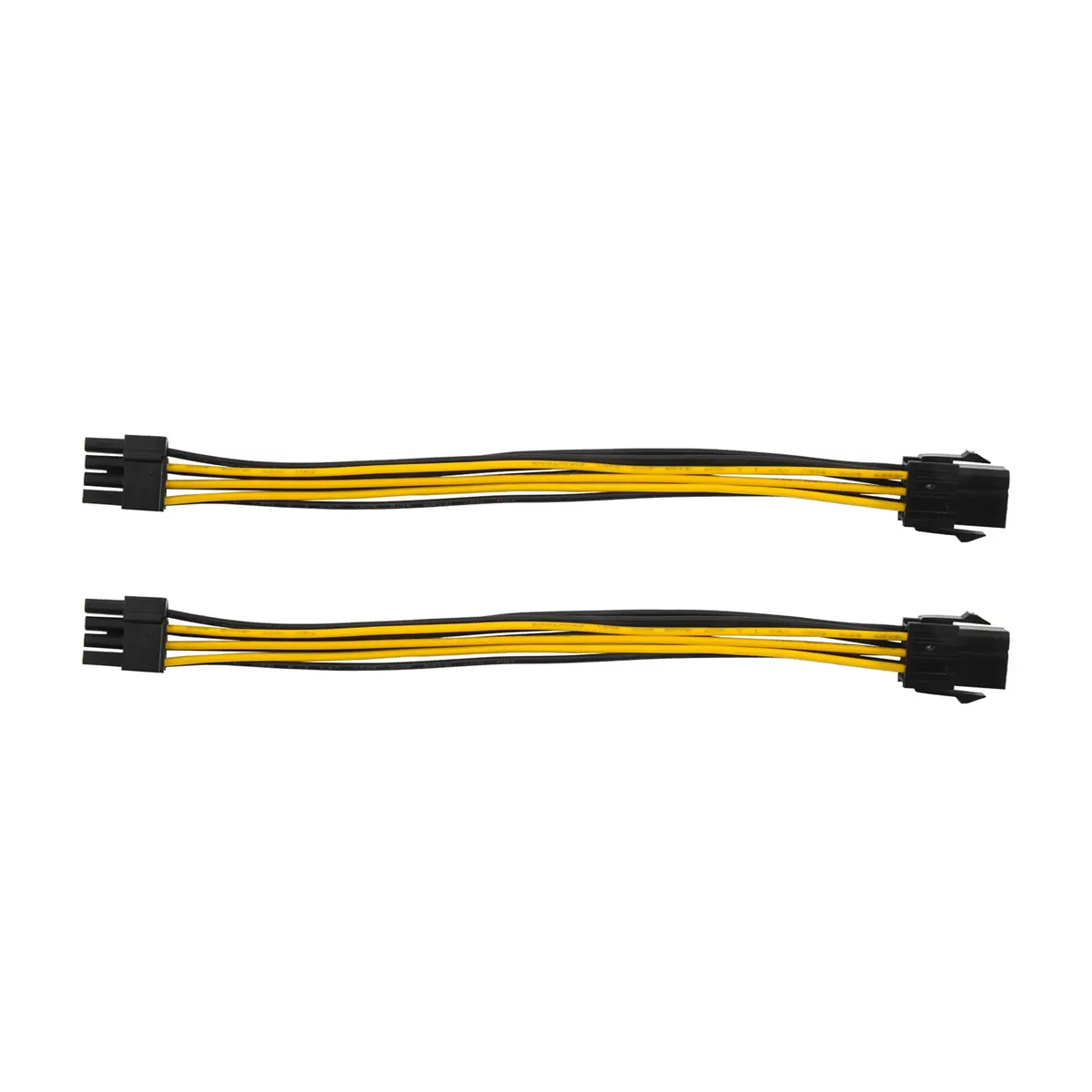 2-Pack 18AWG Copper 2*6-Pin to 8-Pin PCIe Adapter Power Cable, Sapphire & Radeon Graphics Cards Compatible, 20cm (7.8in) Length, Power Supply Capacity Check Reminder