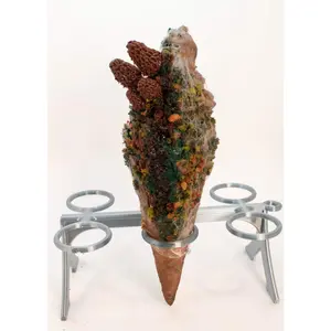 Deadly Fungi Soft Serve Twist Ice Cream Waffle Cone